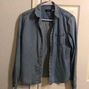 Denim Button Down Jacket